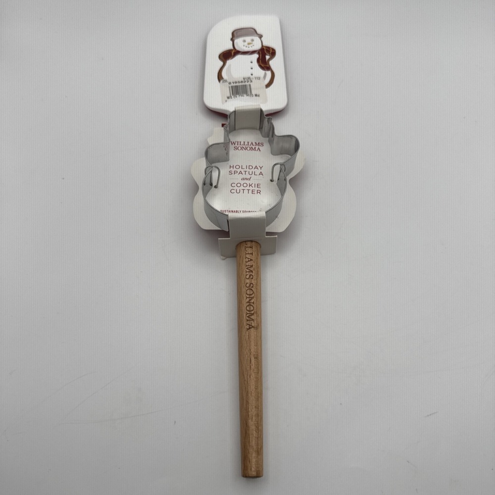 Williams‎ Sonoma Snowman Logo Spatula + Cookie Cutter Christmas Gift Set Winter